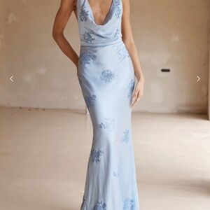 Sharlo Maxi Dress Blue- Runaway the Label